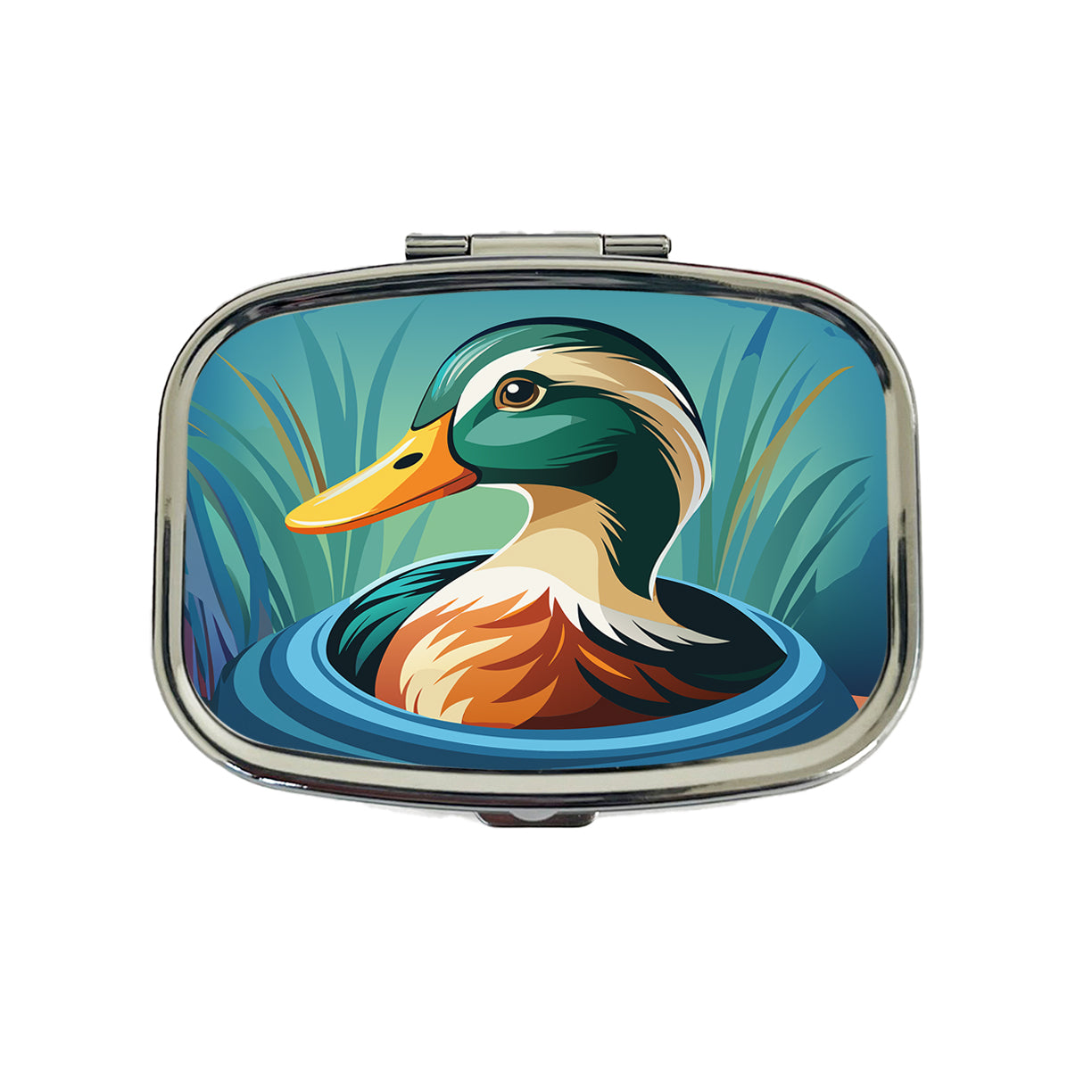 Duck in Water Elegant Travel Pill Box Case