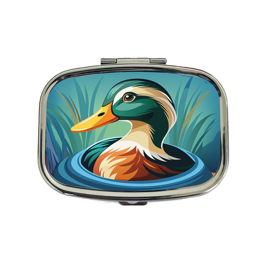 Duck in Water Elegant Travel Pill Box Case