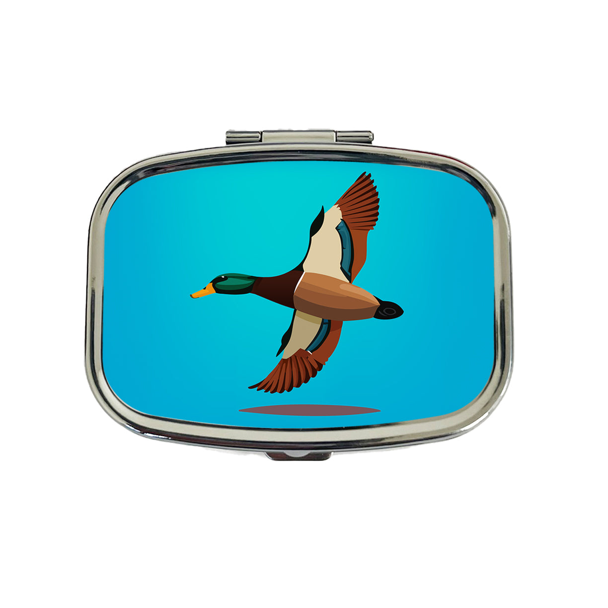 Duck Mallard Flying Hunting Travel Pill Box Case