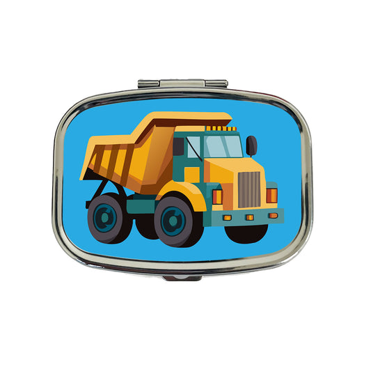 Dump Truck Cute Travel Pill Box Case