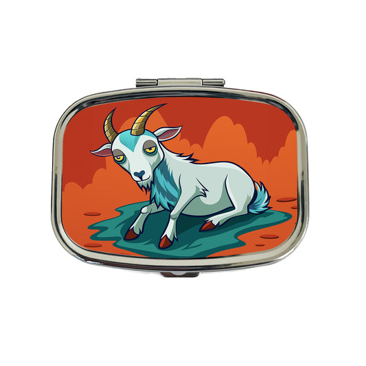 Fainting Goat Funny Travel Pill Box Case