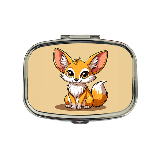 Fennec Fox Cute Travel Pill Box Case