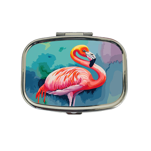 Flamingo Colorful Travel Pill Box Case