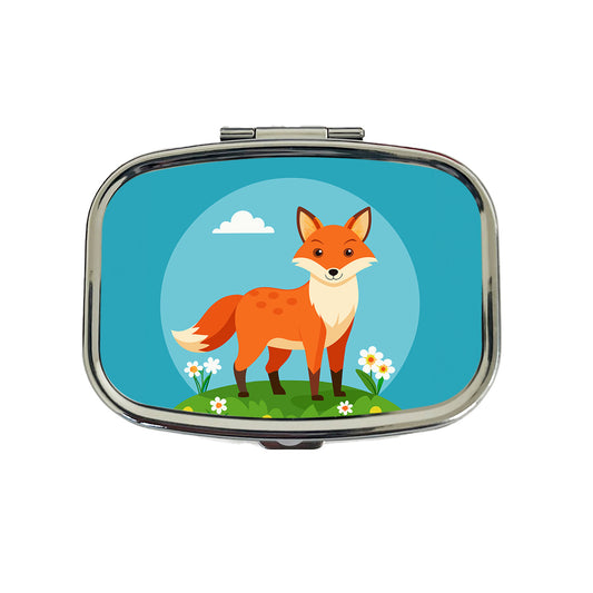 Fox in Meadow Travel Pill Box Case