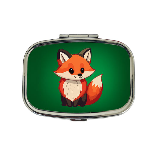 Fox Standing Travel Pill Box Case