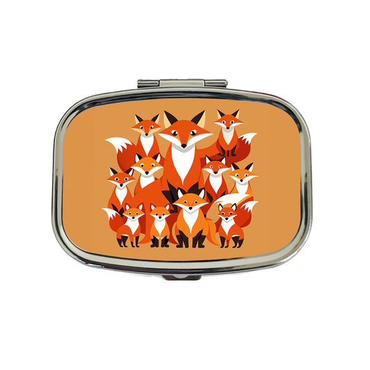 Foxes Oodles Travel Pill Box Case