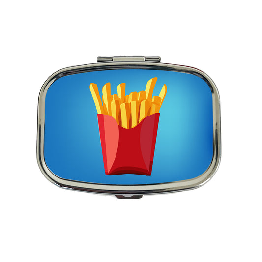 French Fries Red Container Travel Pill Box Case