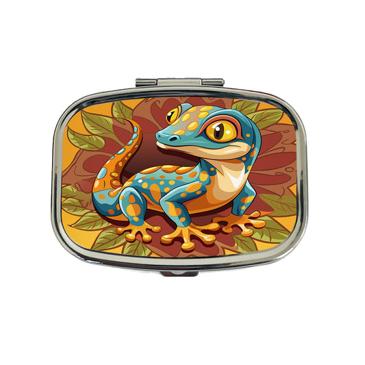 Gecko Lizard Cute Travel Pill Box Case