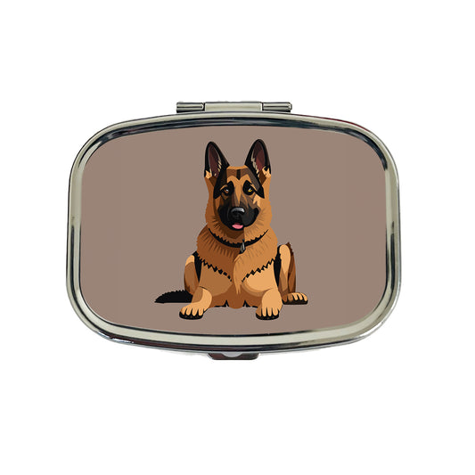 German Shepherd Dog Travel Pill Box Case