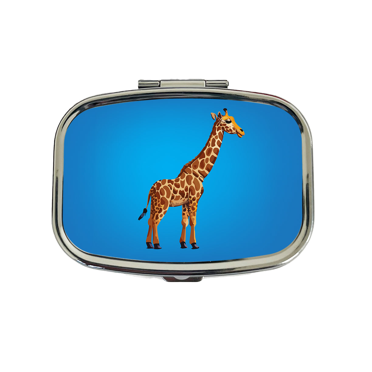 Giraffe Watercolor Travel Pill Box Case