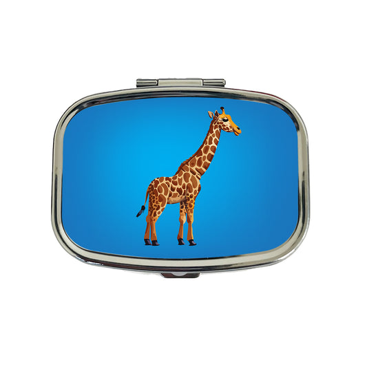 Giraffe Watercolor Travel Pill Box Case