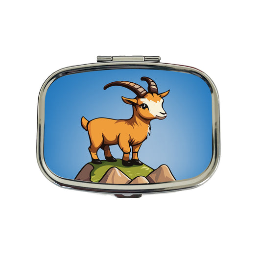 Goat Mountain Cute Travel Pill Box Case