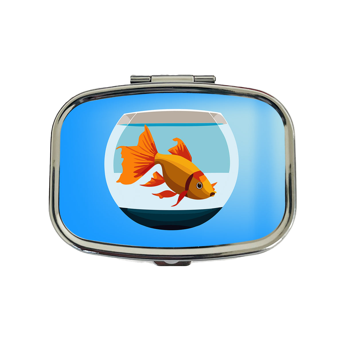 Goldfish in Bowl Pet Travel Pill Box Case