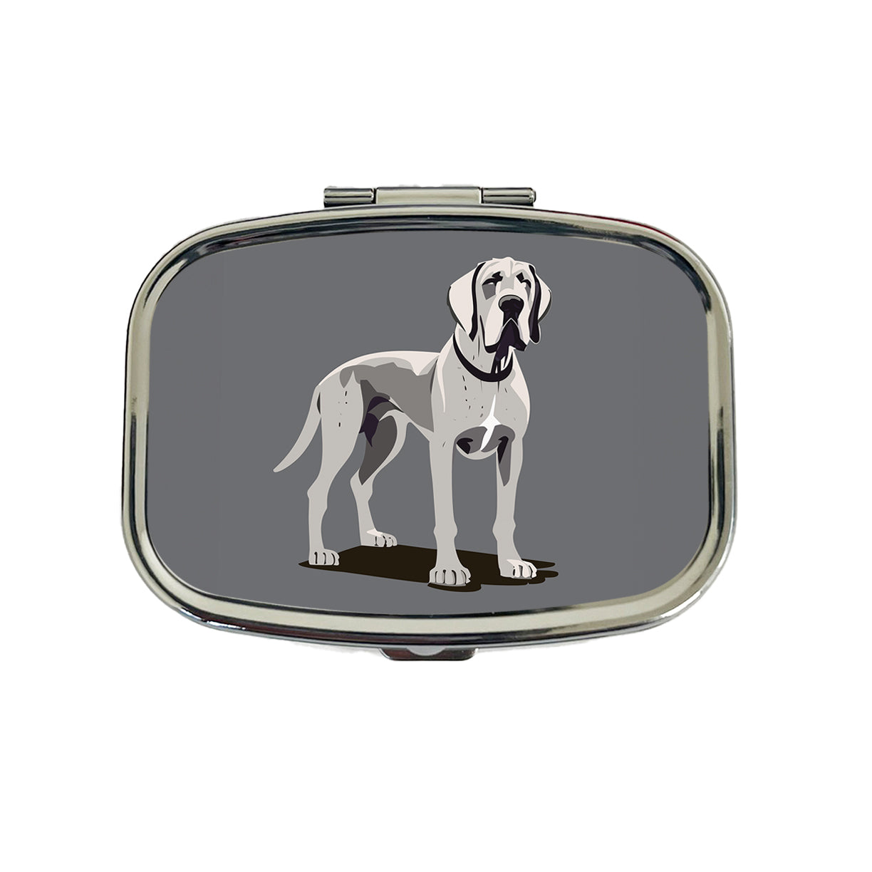Great Dane Dog Standing Travel Pill Box Case