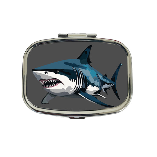 Great White Shark Travel Pill Box Case