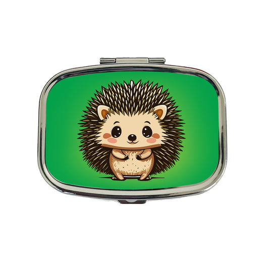 Hedgehog Cute Travel Pill Box Case