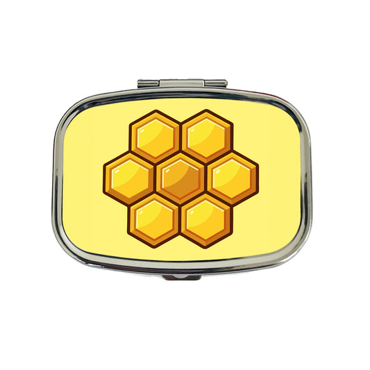 Honeycomb Elegant Travel Pill Box Case