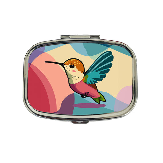Hummingbird Cute Travel Pill Box Case