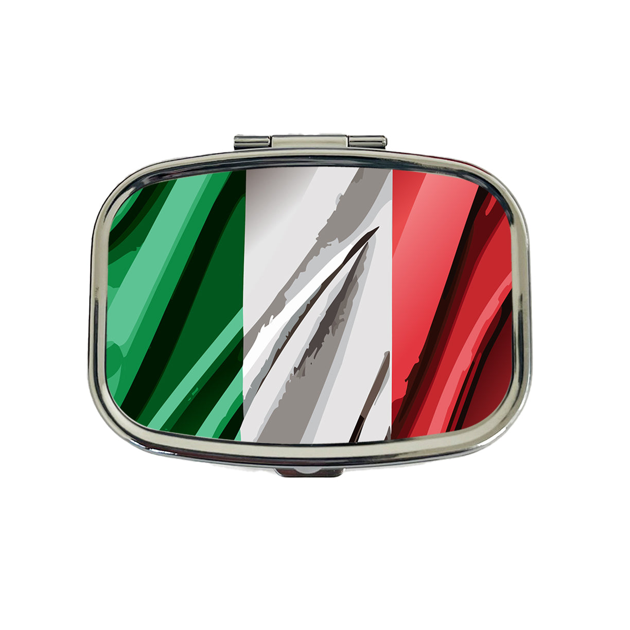 Italy Italian Flag Waving Travel Pill Box Case
