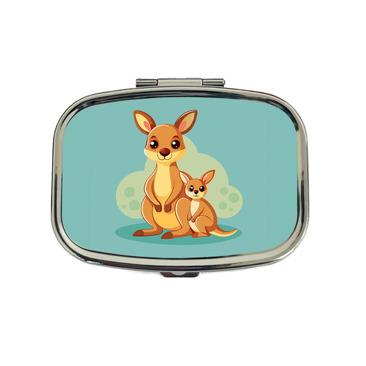 Kangaroo Mom and Baby Travel Pill Box Case