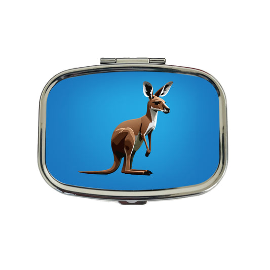 Kangaroo Standing Animal Travel Pill Box Case