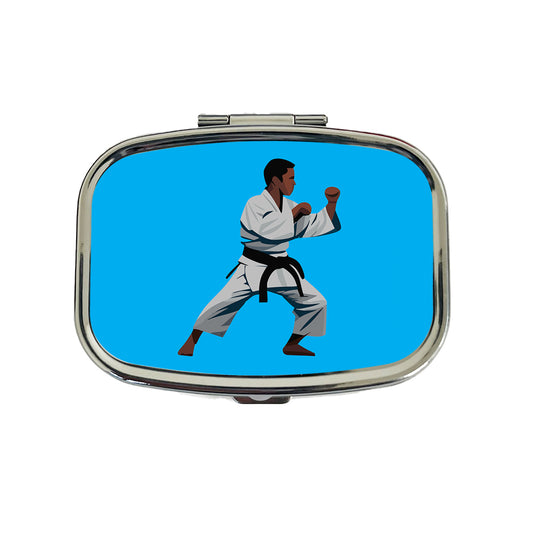 Karate Man Travel Pill Box Case