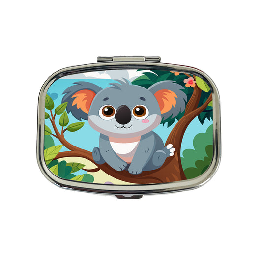 Koala Cute in Tree Travel Pill Box Case