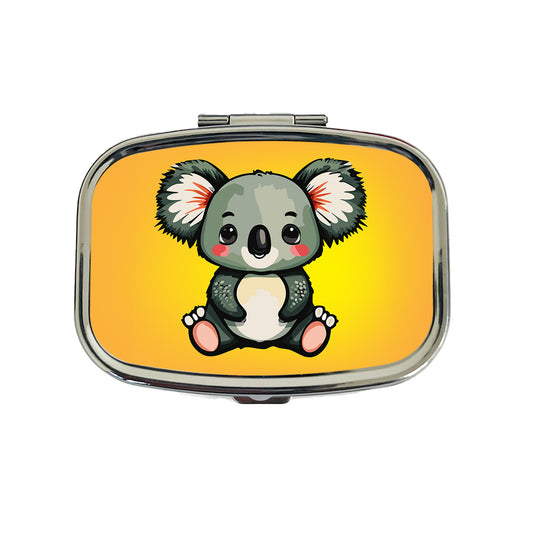 Koala Cute Watercolor Travel Pill Box Case