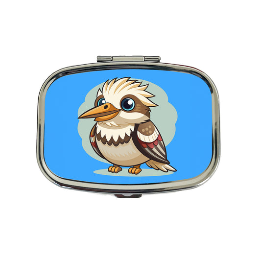 Kookaburra Bird Cute Travel Pill Box Case