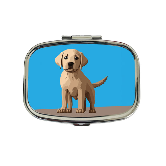 Labrador Retriever Dog Puppy Travel Pill Box Case