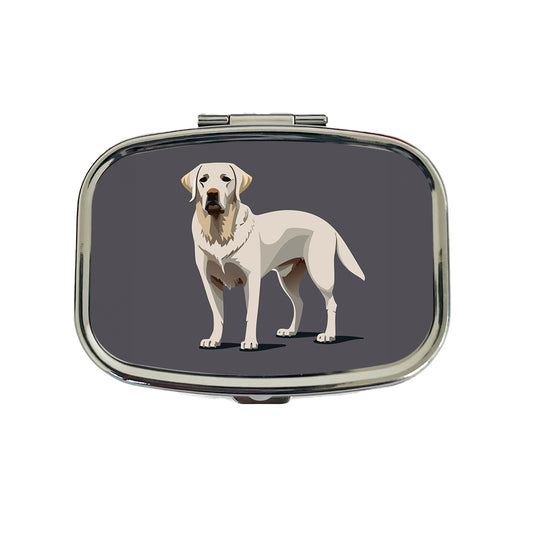 Labrador Retriever Dog Standing Travel Pill Box Case