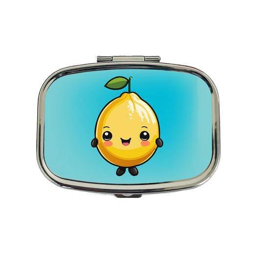 Lemon Cute Chibi Kawaii Travel Pill Box Case