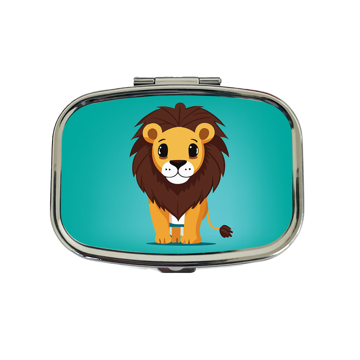 Lion Standing Travel Pill Box Case