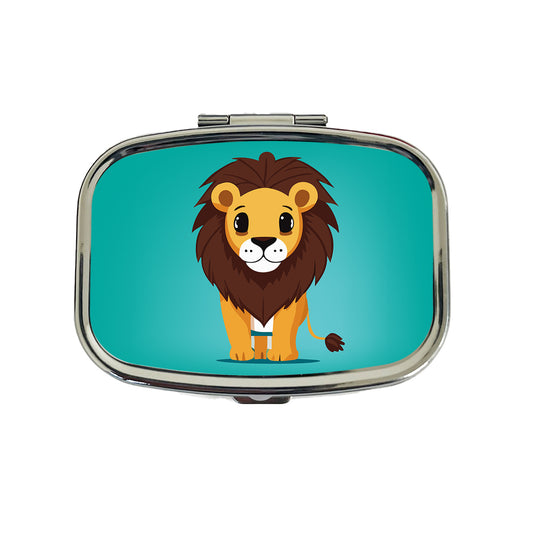 Lion Standing Travel Pill Box Case