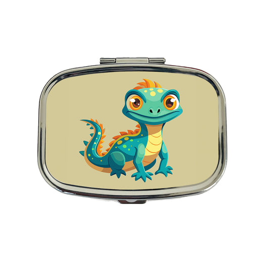 Lizard Cute Travel Pill Box Case