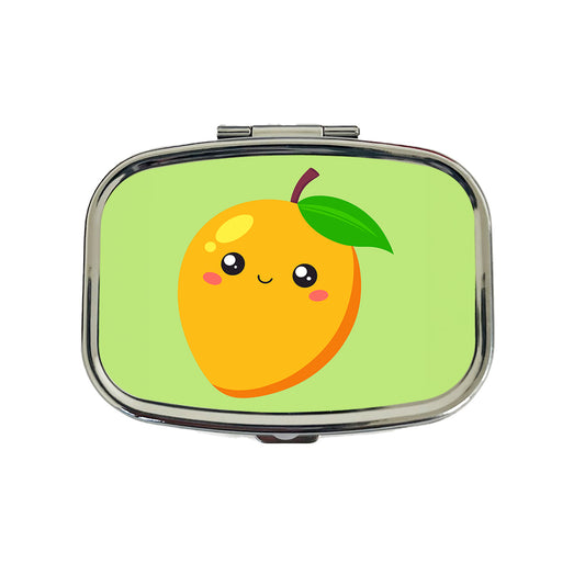 Mango Cute Happy Fruit Travel Pill Box Case