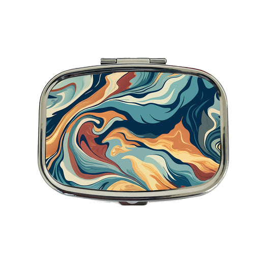 Marble Design Travel Pill Box Case