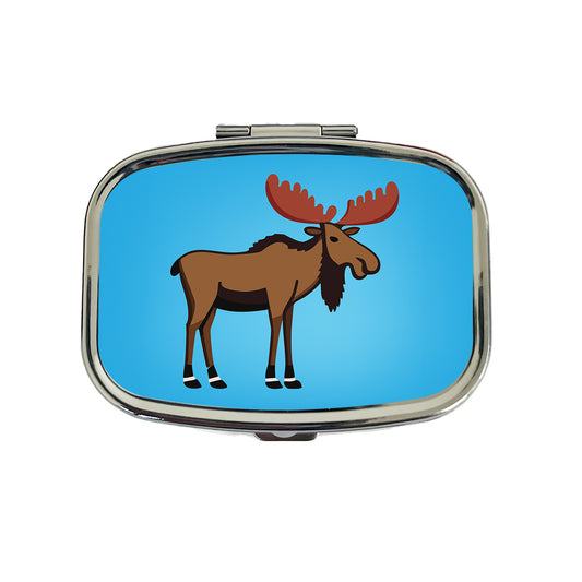 Moose Profile Travel Pill Box Case