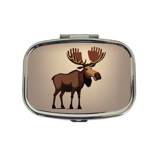 Moose Standing Travel Pill Box Case