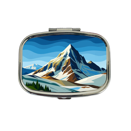 Mountain Slope Rugged Travel Pill Box Case