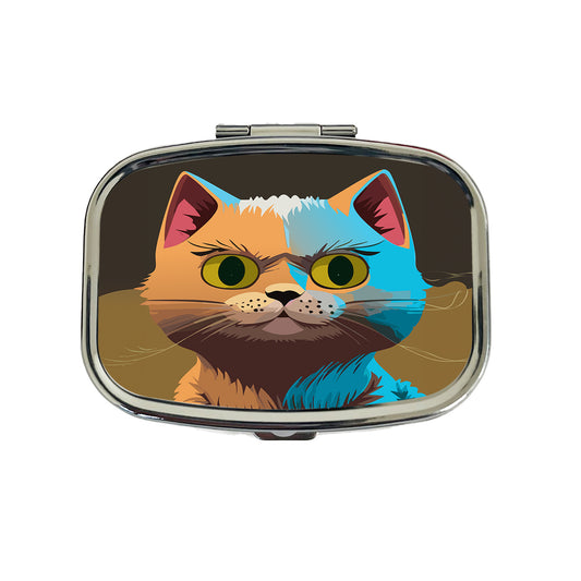 Munchkin Cat Colorful Travel Pill Box Case