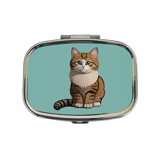 Munchkin Cat Sitting Travel Pill Box Case