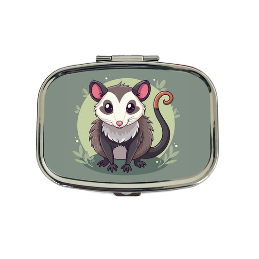 Opossum Cute Animal Travel Pill Box Case