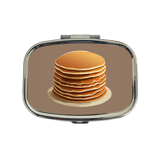 Pancakes Stack Breakfast Brunch Food Travel Pill Box Case