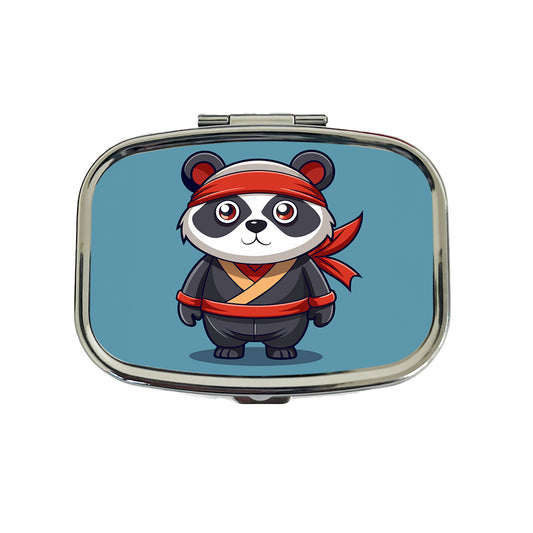 Panda Ninja Travel Pill Box Case