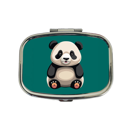 Panda Sitting Travel Pill Box Case