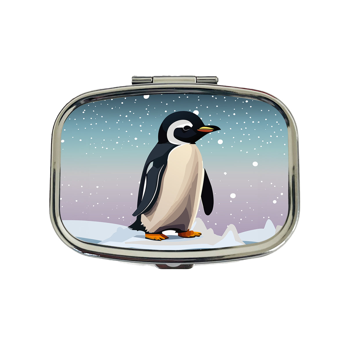 Penguin Cute Snow Travel Pill Box Case
