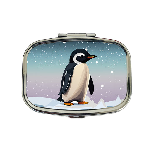 Penguin Cute Snow Travel Pill Box Case