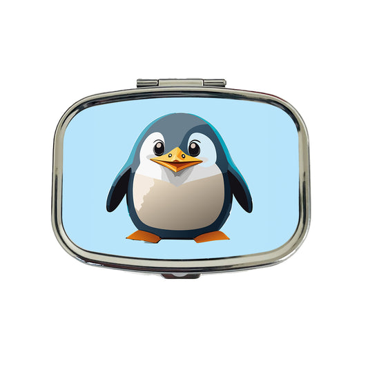 Penguin Standing Travel Pill Box Case