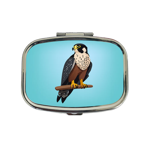 Peregrine Falcon Bird Travel Pill Box Case